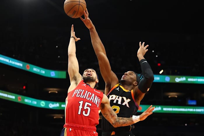 Okogie's defensive reputation has landed him a potential spot in the starting five to begin the year.